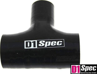 Lidhës silikoni D1Spec D T-Connector, 63mm, 9mm, i zi