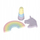 Shkumsa për trotuar Starpak Unicorn 561879, set me 3 copë, me ngjyra pastel