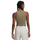 Kanotiere sportive Under Armour Rival Cropped Rib për goca, pa mëngë, jeshile
