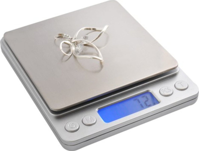 Peshore kuzhine Ruhhy 24210, digjitale 2kg, ekran LCD, argjendtë
