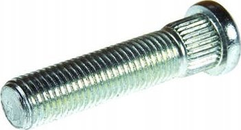 Pini i rrotës RAD M12x1.5, 30mm, çelik, i argjendtë