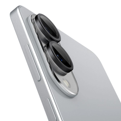Заштитник за леќи Spigen EZ Fit GLAS.tR Optik Pro HD, за Samsung Galaxy S25, зајакнато стакло, црни рамки