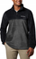 Xhaketë fleece për burra Columbia Steens Mountain Half Zip, poliestër, masa M, e zezë me gri