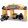 Set lojërash ndërtimi Dickie Micro Construction Station, me drita dhe zë, me 3 vetura Volvo