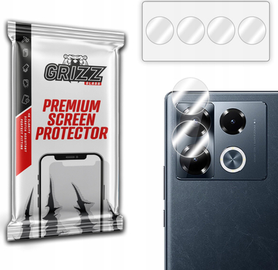 Mbrojtëse kamere GrizzGlass HybridGlass për Infinix Note 40 Pro Plus, set 2 copë, transparente