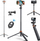 Tripod selfie K&F Concept 2 në 1, 157cm, me telekomandë Bluetooth, ngjyrë e zezë