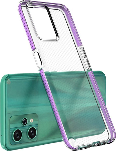 Kllëf telefoni Hurtel Spring Case Realme 9 Pro, silikoni, me kornizë, i zi