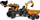 Traktor lodër me pedale Falk Case IH Construction, me rimorkio dhe eskavator, portokalli
