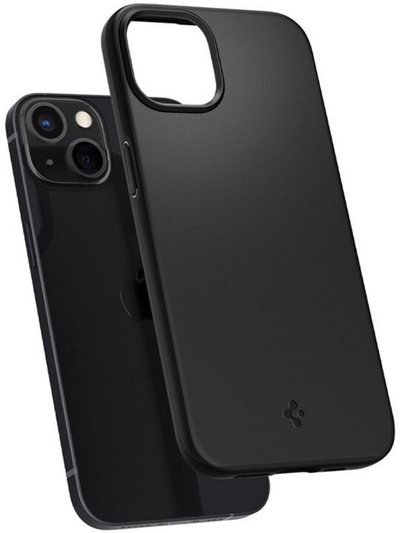 Mbrojtëse Spigen Thin Fit për Apple iPhone 13, e zezë