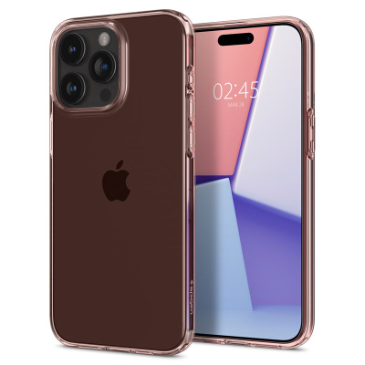Mbrojtëse për celular Spigen Crystal Flex për iPhone 15 Pro Max, rozë
