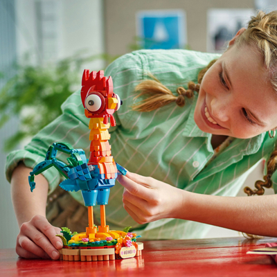 Figurë dekoruese Disney Heihei Moana, për koleksion, shumëngjyrëshe