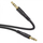 Kabllo audio Hoco UPA24, AUX 3.5mm në 3.5mm, 1m, e zezë