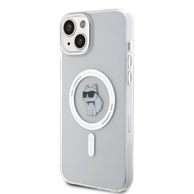 Kover telefoni Karl Lagerfeld IML Choupette MagSafe për iPhone 15 Plus, transparente