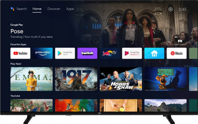 TV JVC LT-50VAQ330P, 50", 4K QLED, Android TV, i zi