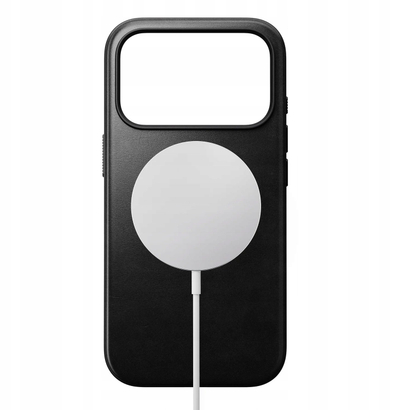 Këllëf për telefon Nomad Modern, për iPhone 17 Pro, lëkurë Horween, i zi