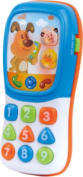 Telefon lodër Hap-P-Kid My Fun Talking Phone, me zëra interaktivë, shumëngjyrësh