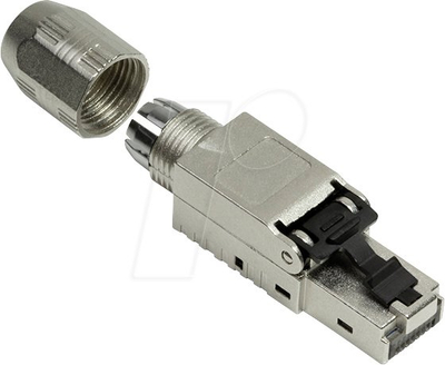 Мрежен конектор LogiLink MP0073, Cat.6A, RJ45, сребрен