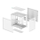 Kasë PC Deepcool CG530 4F, ATX, 4 ventilatorë ARGB, e bardhë