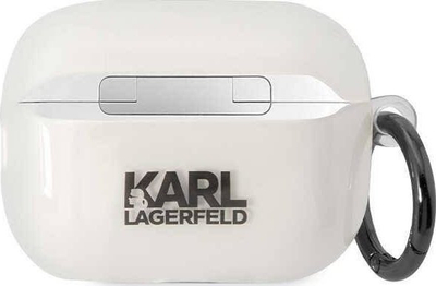 Mbulesë Karl Lagerfeld KLAP2HNIKTCT për Apple AirPods Pro 2, transparente, me varëse