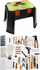 Set veglash universale ISMA 515002, 1500 pjesë, kuti-stol plastike, gri