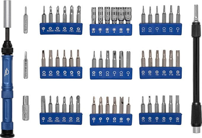 Set veglash OWC 72 Piece Advanced Toolkit, 72 mjete, profesional, shumëngjyrësh