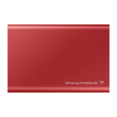 SSD portabël Samsung T7, 1TB, USB 3.2, i kuq