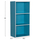 Raft muri Cubicon 38,5x23,5x80Hcm (HM9941.05), kaltër/ bardhë