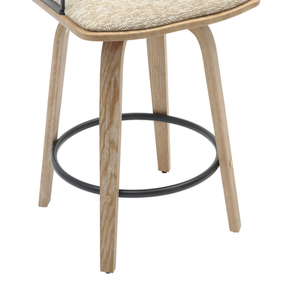 Stol bari Judi 48x52x92Hcm (HM9985.01), zezë/ bezhë