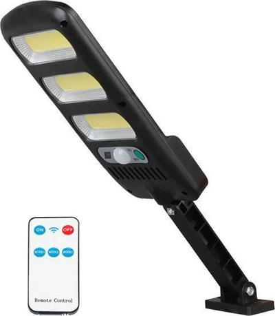 Llambë solare muri LTC, LED COB 24 W, 1800 lm, e zezë