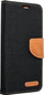 Футрола книга Futera Jeans Canvas за Samsung Galaxy S24 Plus, со џебови за картички, со магнет, сина