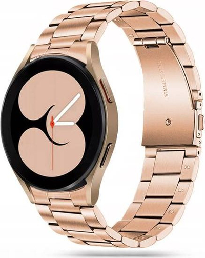 Rrip ore Tech-Protect Stainless Bracelet për Galaxy Watch 4 5 5 Pro, çelik inox, 40 46mm, rozë e artë