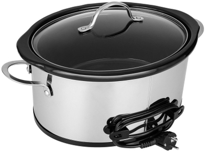Tenxhere e ngadalshme TESLA SlowCook S800 Deluxe, 5.6L, 250W, e zezë