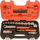 Set çelësash e bitash Bahco S330, 34 copë, 3/8" drive, portokalli