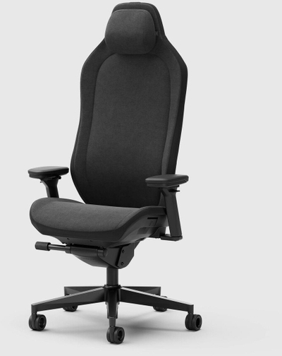 Karrige gaming Fractal Design Refine 2 Fabric Dark, pëlhurë, deri 135 kg, e zezë
