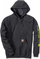 Bluzë me kapuç Carhartt Loose Fit Midweight Logo Sleeve Graphic Work për meshkuj, përmasa XS, ngjyrë gri Carbon Heather