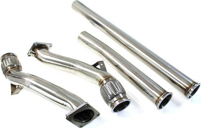 Downpipe TurboWorks Audi S4 B5 2.7 Biturbo, inox, diametër 3"