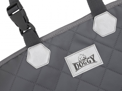 Mbulesë sediljeje për qen Doggy Cover Liberty, kundër rrëshqitjes, për sediljen e përparme, gri grafit