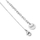 Byzylyk Vuch Elegant Silver Little Leaf