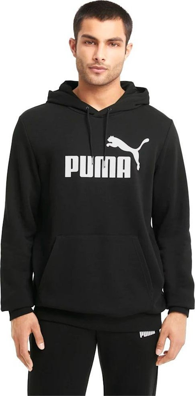 Bluzë me kapuç PUMA ESS Big Logo, për burra, madhësia XL, e zezë