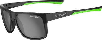 Syze dielli Tifosi Swick Polarized, xham Smoke, satin e zezë neon
