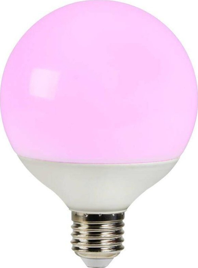 Llambë e mençme LED Smart E27 G95, dritë me ngjyra, e zbehshme, 9.5cm, e bardhë opal