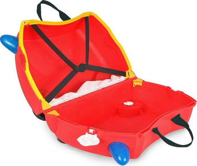 Trunki Ride-On Hardside Carry-On Куфер, Frank Fire Engine