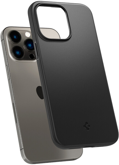 Mbrojtëse Spigen Thin Fit për Apple iPhone 14 Pro, e zezë