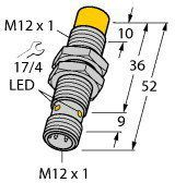 Senzor induktiv TURCK NI8-M12-AP6X-H1141, M12, 8mm, 10-30V DC
