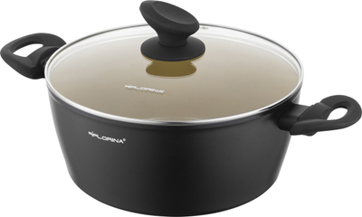 Tigan alumini Florina AmVegan, 24 cm, 3.6L, gri