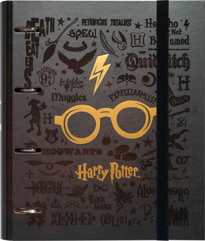 Dosje unazore Harry Potter Premium, 4 unaza, shumëngjyrëshe