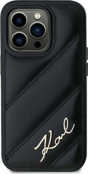 Kapak telefoni Karl Lagerfeld KLHCP13LPQDSMGK, për iPhone 13 / 13 Pro 6.1", hardcase, i zi
