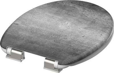 Kapak tualeti SCHÜTTE Industrial Grey, mbyllje e butë, universal, gri industrial