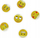 Magnete Starpak Emoticon, 33mm, set 6 copë, të verdha