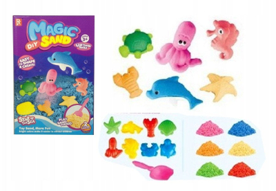 Set rërë kinetike Swede 3D G7813, 2 ngjyra, me forma dhe lopatë